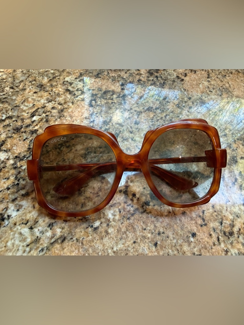 Gucci GG1431S 002 Oversized Square Sunglasses Brown XL